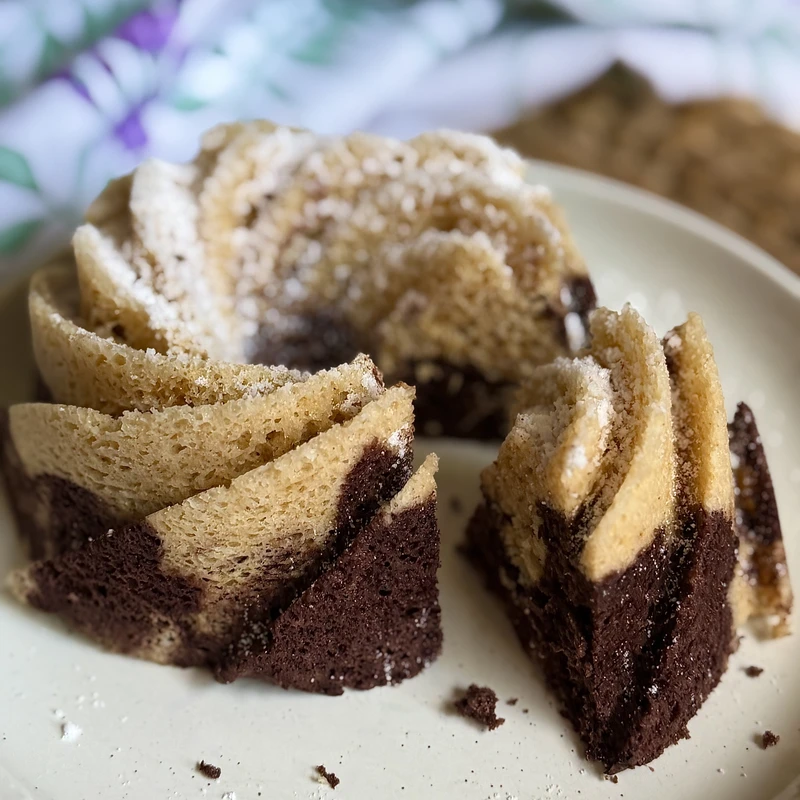 Keto Dunahullám kuglóf, elkészült étel a recept főfotóján