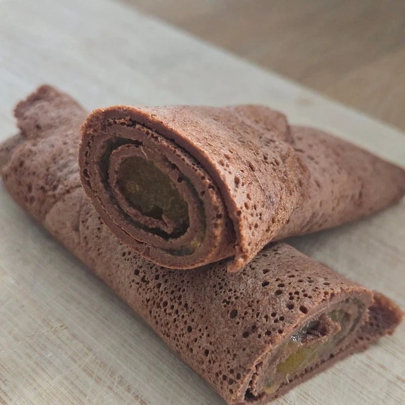 Fibriya kakaórostos palacsinta, elkészült étel a recept főfotóján