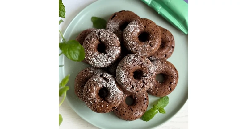 Kakaós piskóta rostmixből mini fánkok