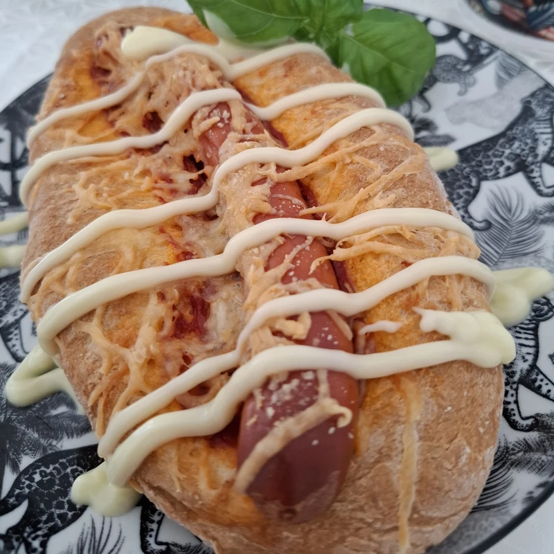🌭 Keto virslis papucs, elkészült étel a recept főfotóján