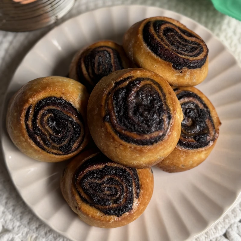 Fibriya keto kakaós csiga, elkészült étel a recept főfotóján