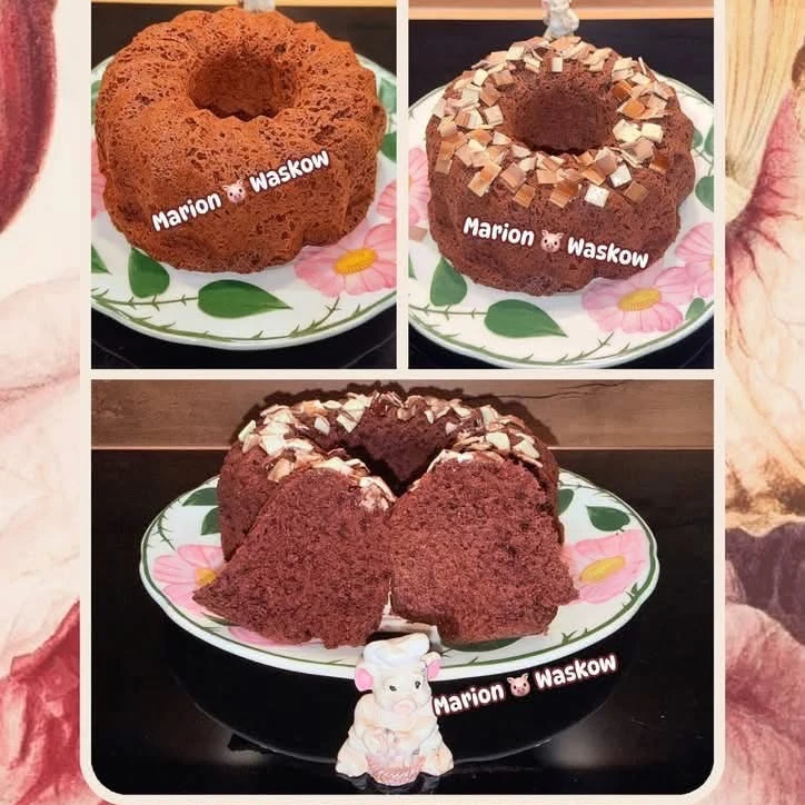 Dupla csokis süteménybomba, elkészült étel a recept főfotóján